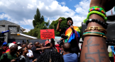 Protesta contra la ley antihomosexualidad en Uganda.