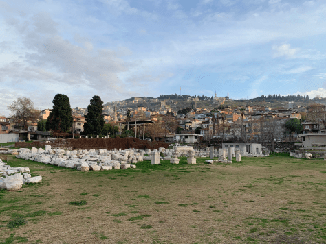 Ruinas de la antigua Ágora de Esmirna.