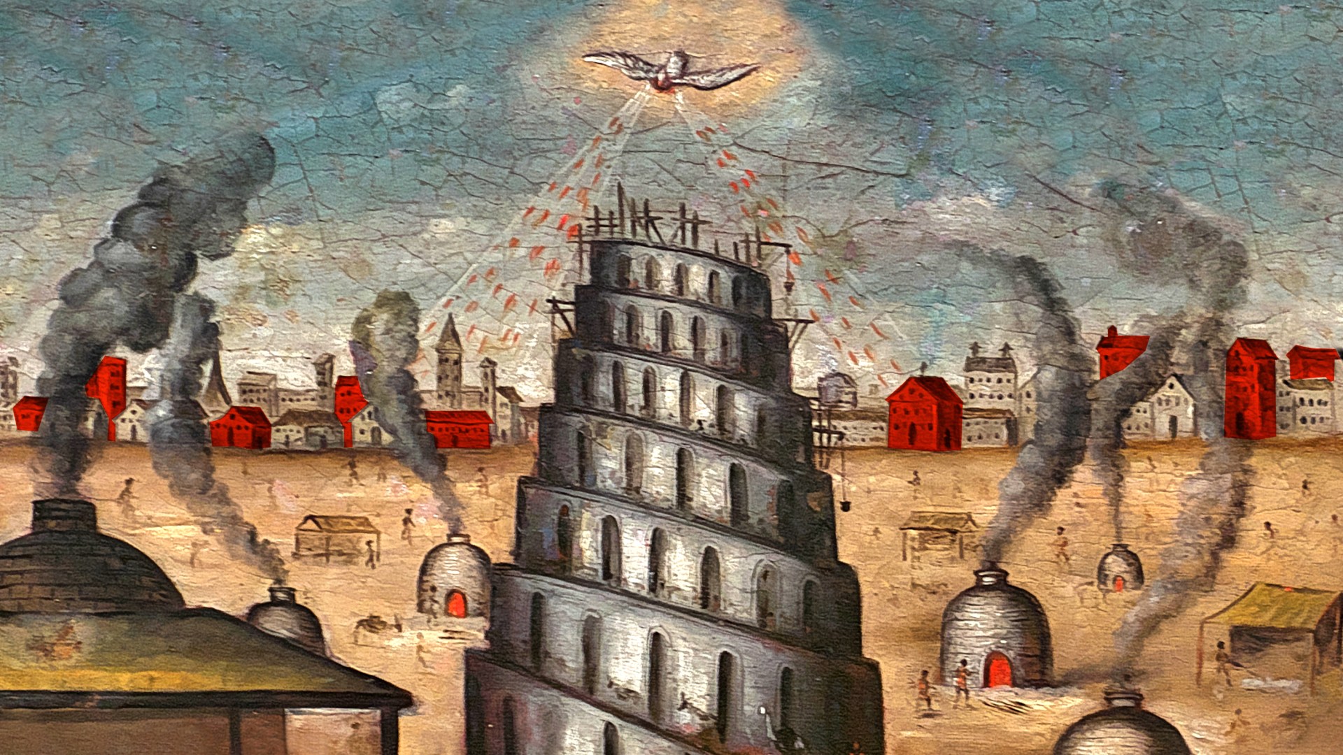 La torre de Babel en Babilonia.