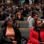 Una congregación en Denver, Colorado, se reúne para una discusión sobre los derechos de los inmigrantes en febrero.