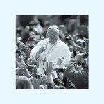 Pope Francis in a crowd.