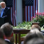 El presidente Donald Trump y la primera dama Melania Trump