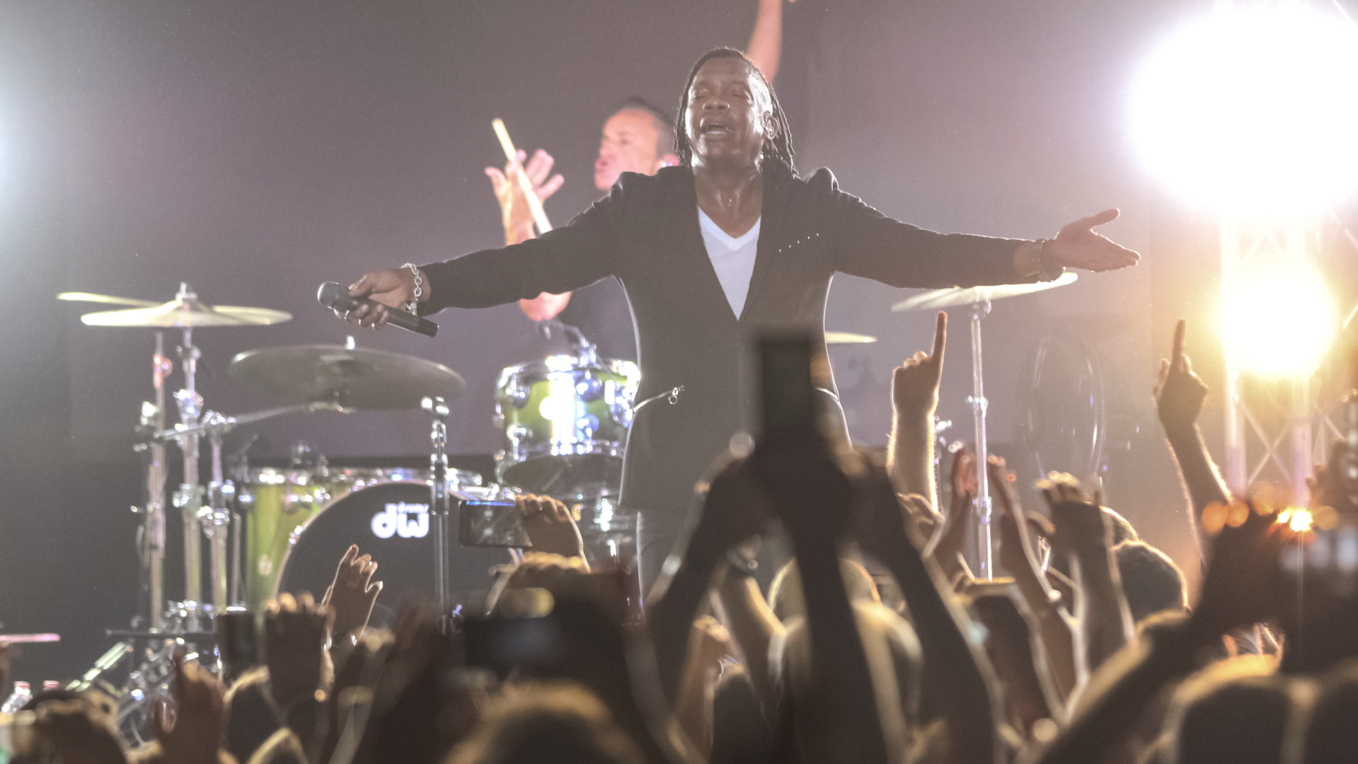Michael Tait performing with the Newsboys