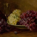 «Naturaleza muerta con uvas» de Edith White.