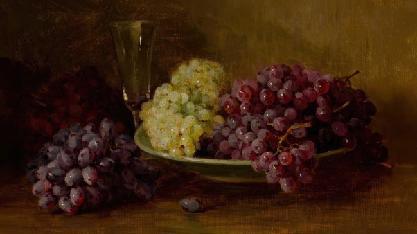 «Naturaleza muerta con uvas» de Edith White.